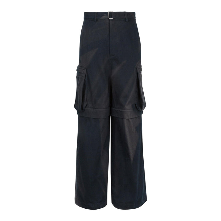 Club21 - JiyongKim - Sun-Bleached Detachable Wide Trousers - PANTS - Navy