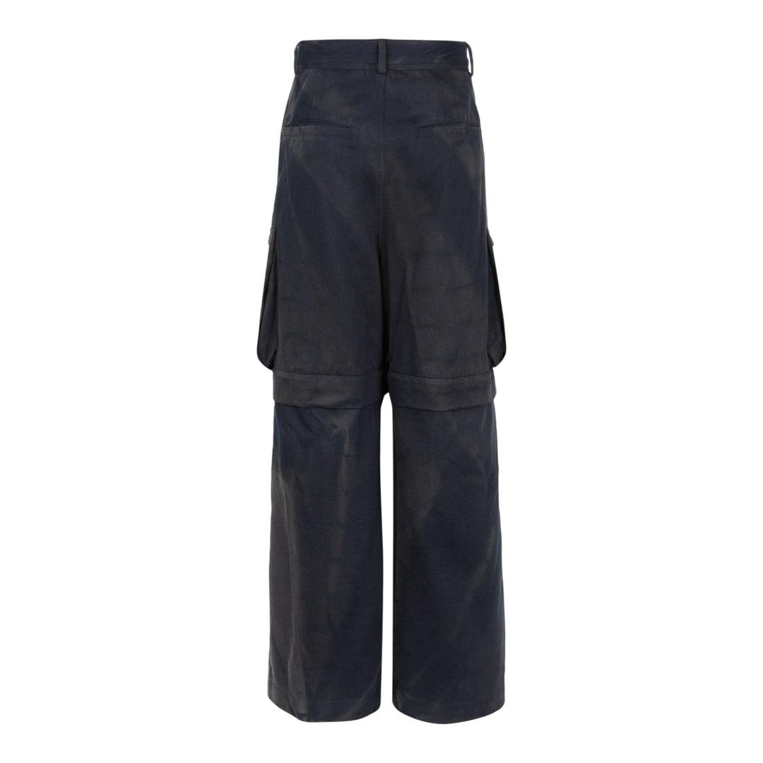 Club21 - JiyongKim - Sun-Bleached Detachable Wide Trousers - PANTS - Navy