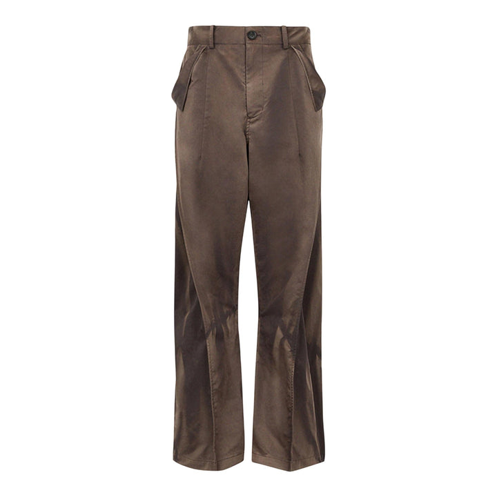 Club21 - JiyongKim - Sun-Bleached Flap Detailed Trousers - PANTS - Brown