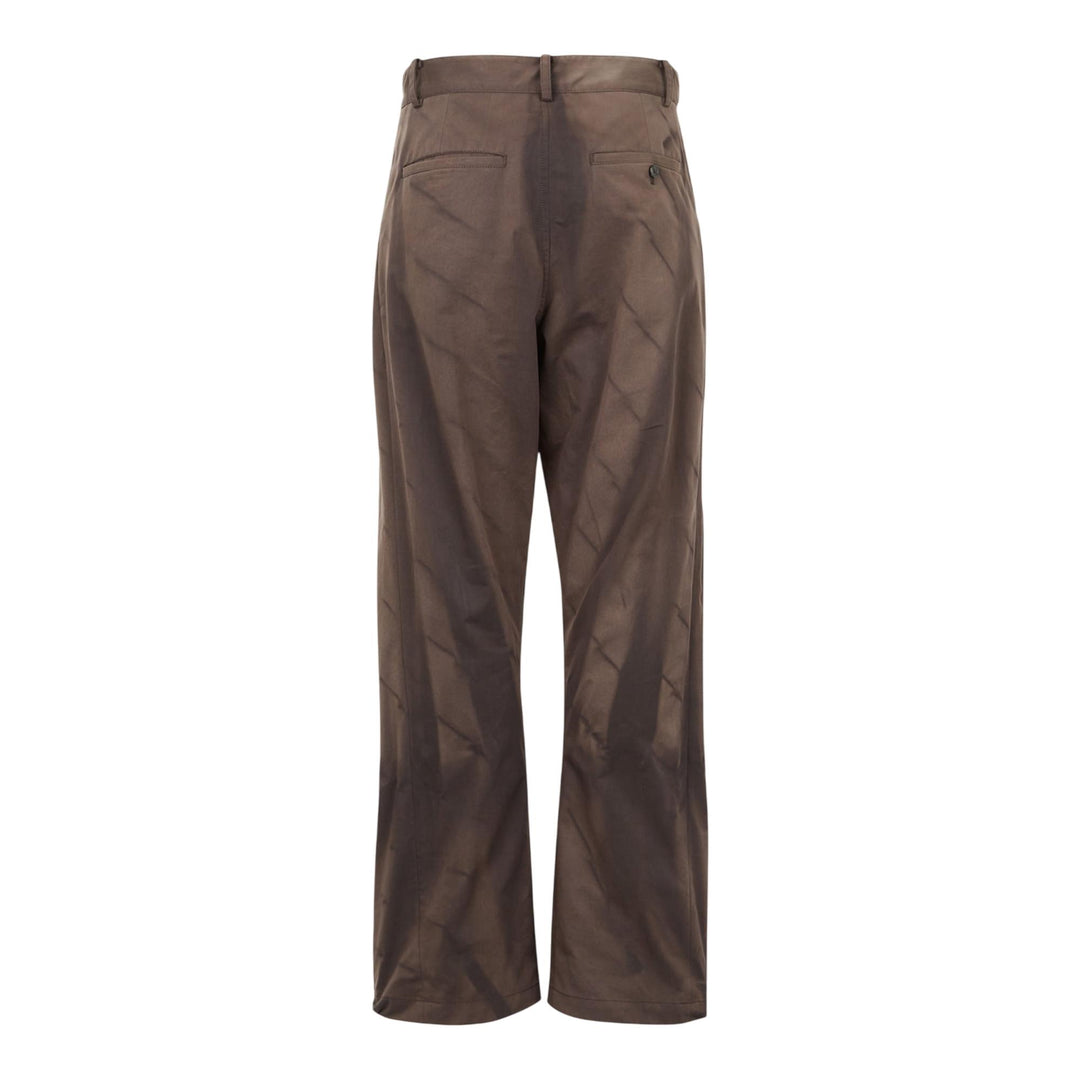 Club21 - JiyongKim - Sun-Bleached Flap Detailed Trousers - PANTS - Brown