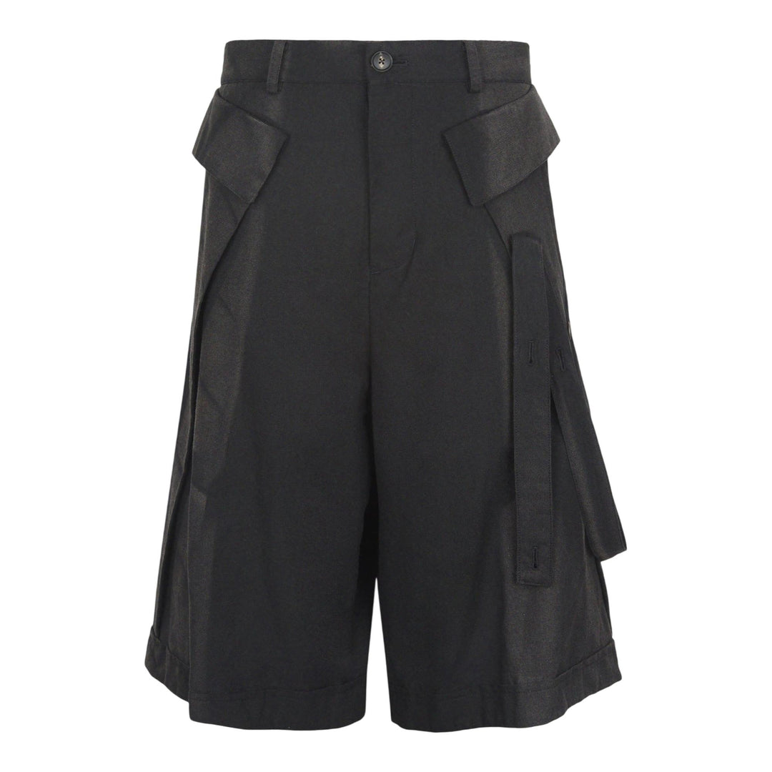 Club21 - JiyongKim - Sun-Bleached Layered Half Trousers - SHORTS - Black