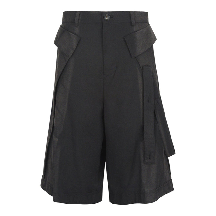 Club21 - JiyongKim - Sun-Bleached Layered Half Trousers - SHORTS - Black