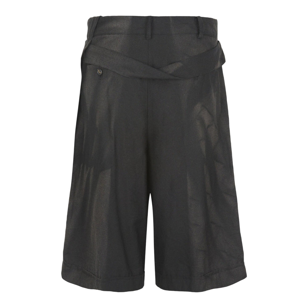 Club21 - JiyongKim - Sun-Bleached Layered Half Trousers - SHORTS - Black