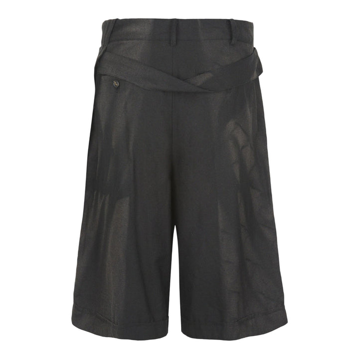 Club21 - JiyongKim - Sun-Bleached Layered Half Trousers - SHORTS - Black