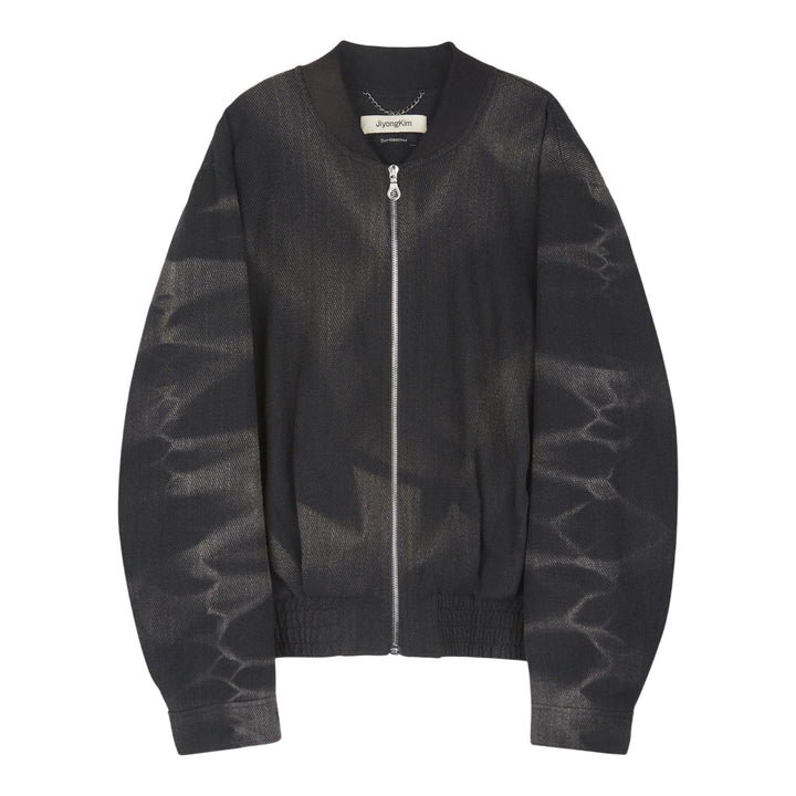 Club21 - JiyongKim - Sun-Bleached Pleated Bomber - BLOUSON - Black