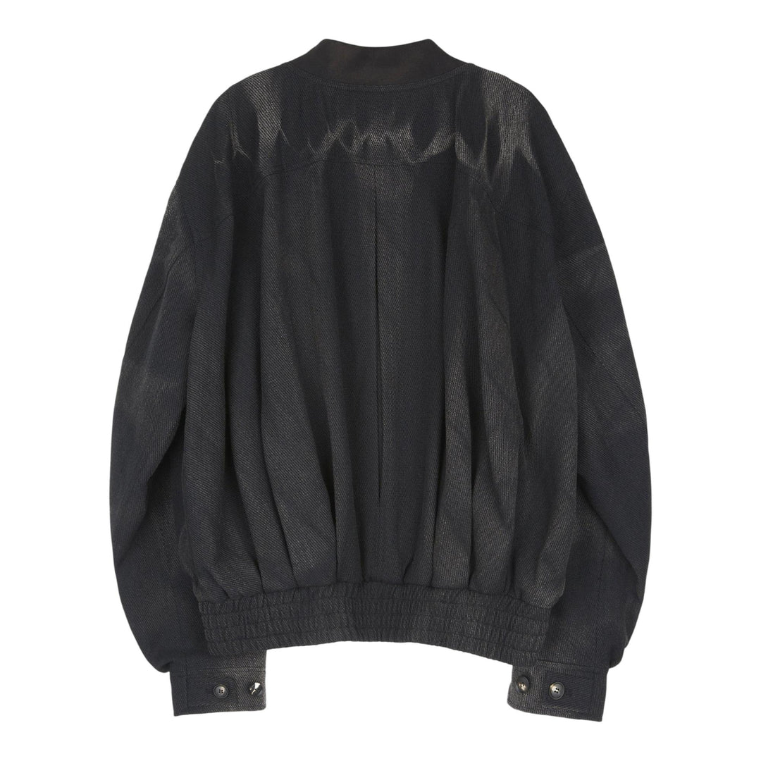 Club21 - JiyongKim - Sun-Bleached Pleated Bomber - BLOUSON - Black