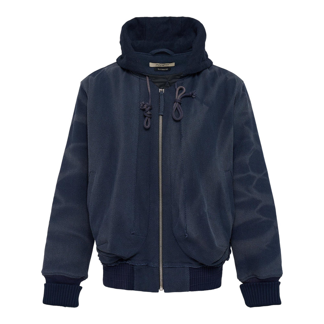 Club21 - JiyongKim - Sun-Bleached Raw Edged Work Jacket - BLOUSON - Navy