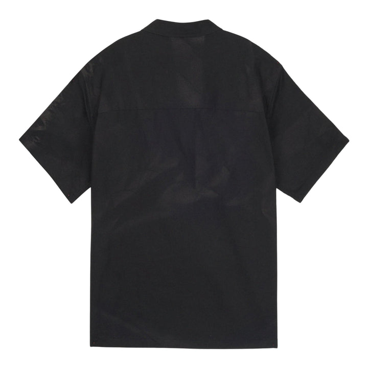 Club21 - JiyongKim - Sun-Bleached Tailored Collar Half Sleeve Shirt - SHIRTS - Black