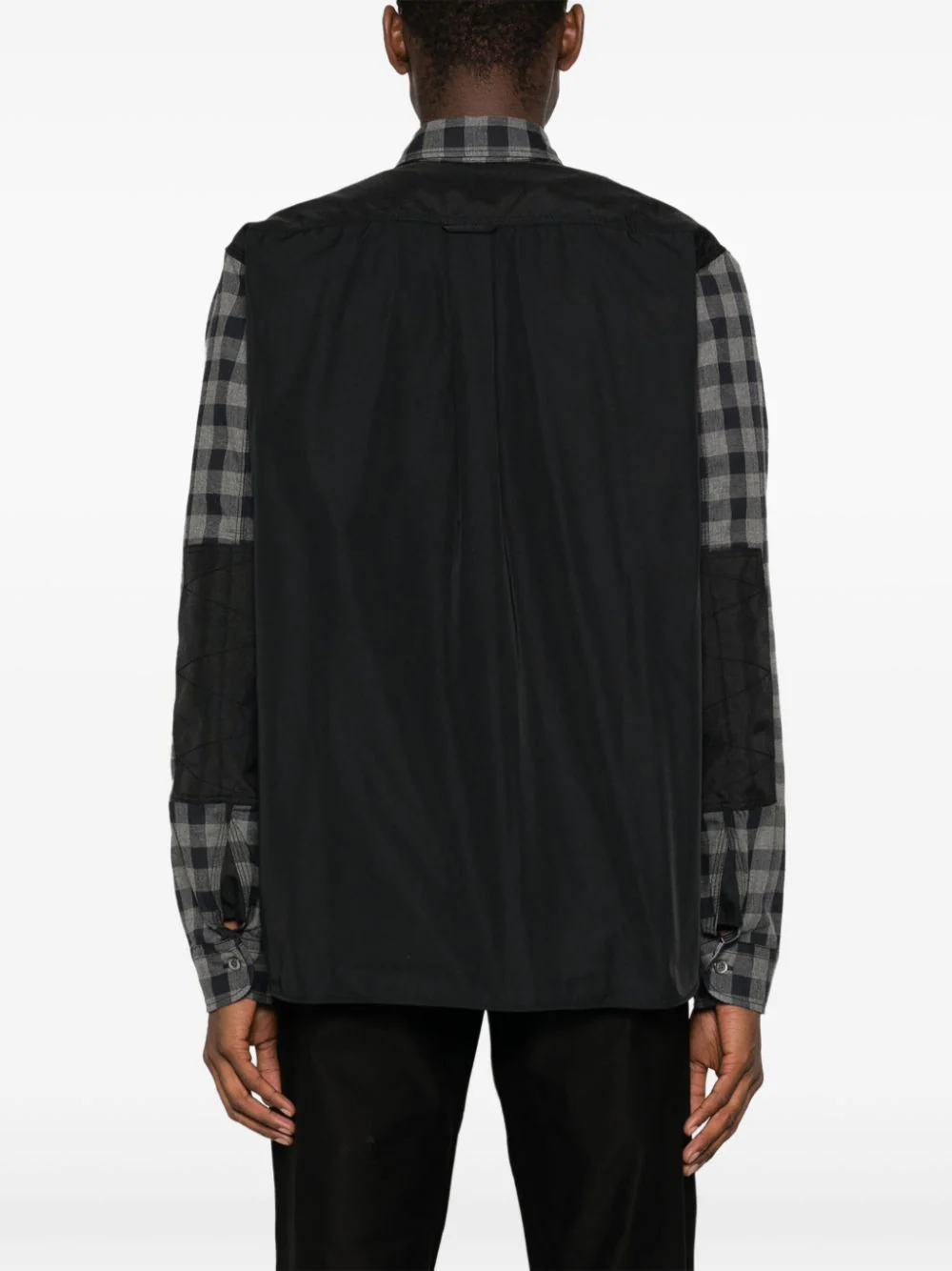 Junya-Watanabe-Checked-Long-Sleeve-Shirt-Grey-4