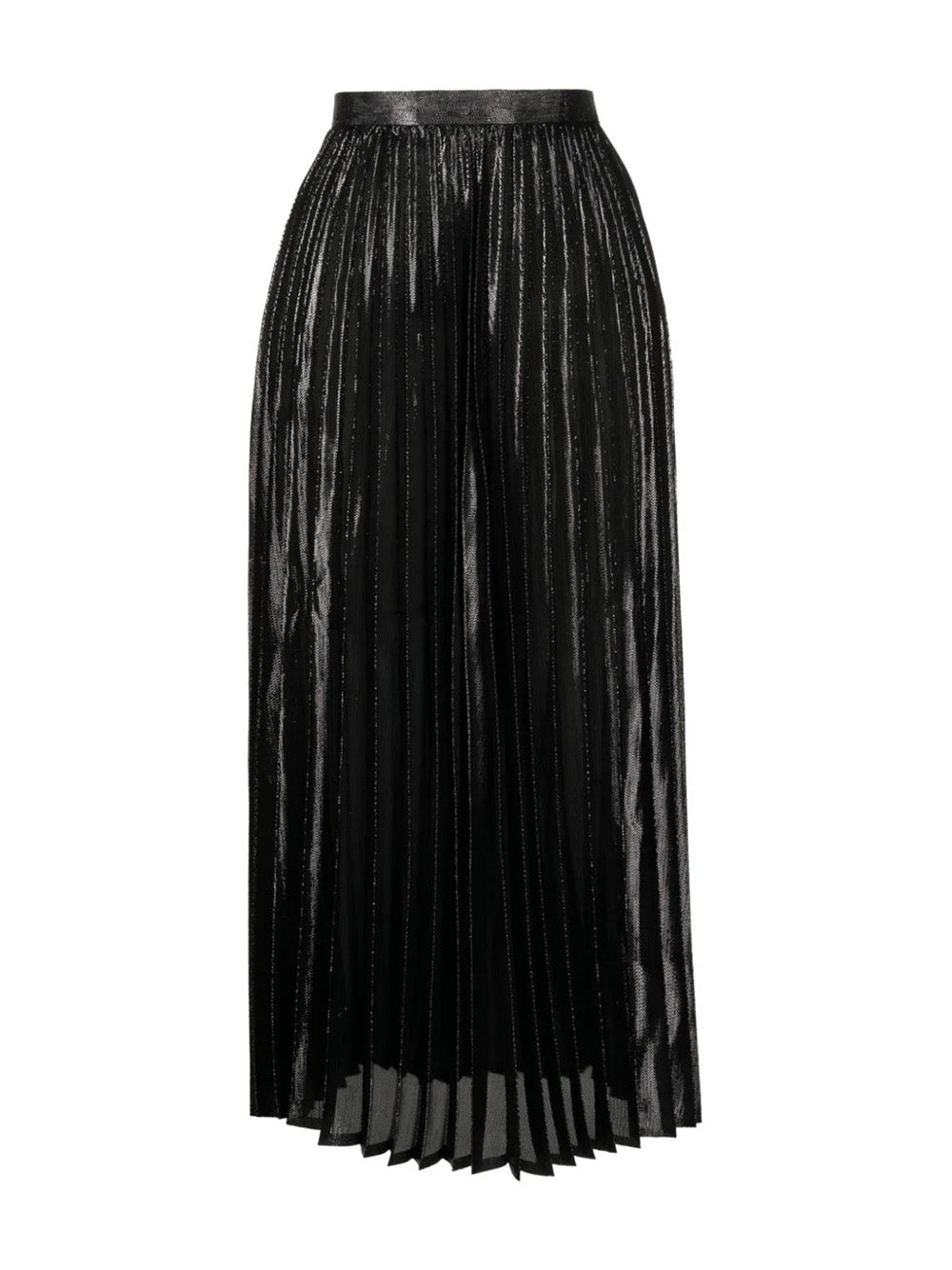     Junya-Watanabe-Shiny-Pleated-Skirt-Black-1