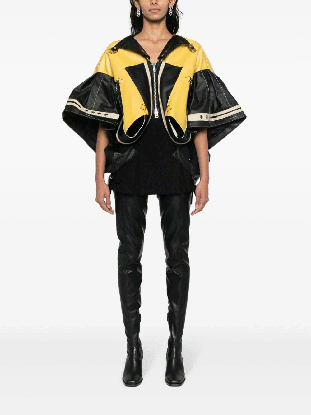 Junya-Watanabe-Yellow-Panel-Leather-Sport-Jacket-Yellow-2