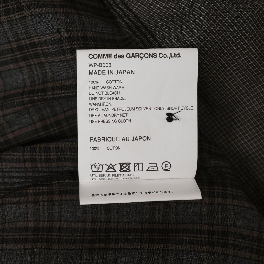 Club21 - Junya Watanabe - Cotton Check X Cotton Flannel Shirt - SHIRTS - Grey