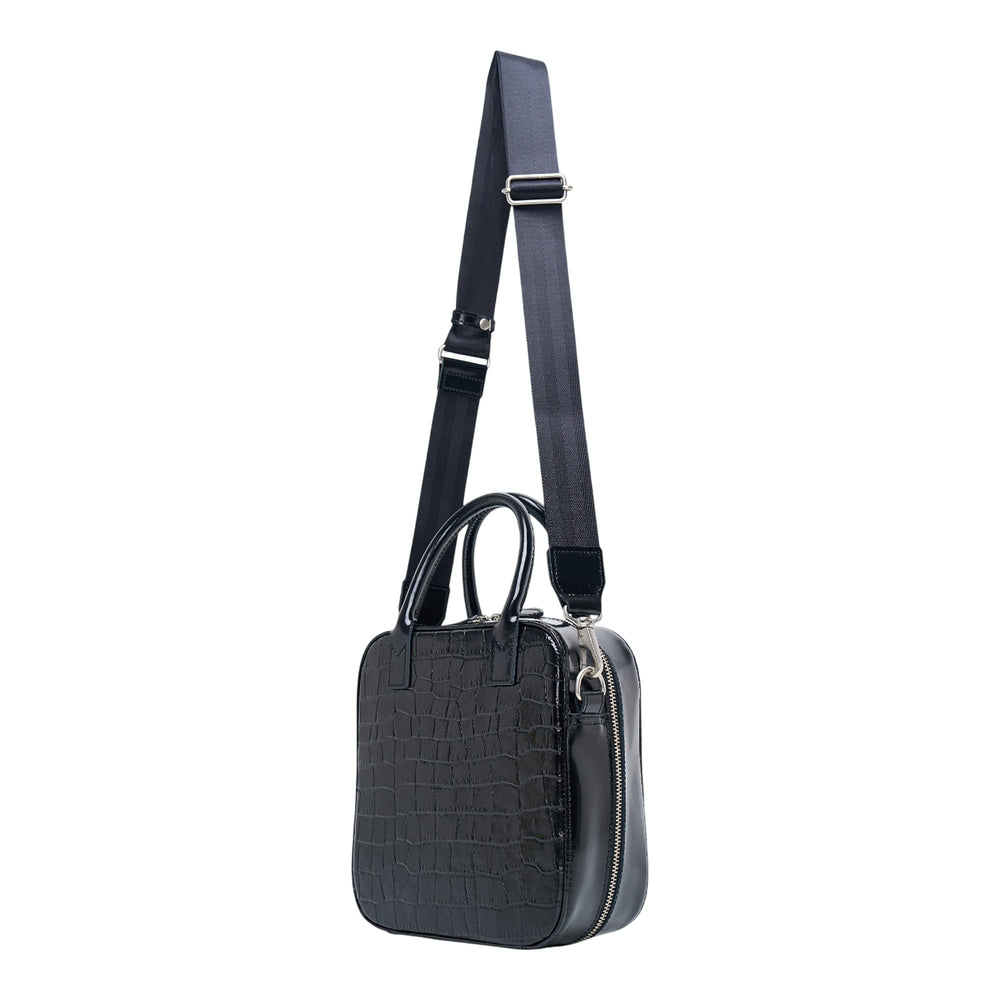 Club21 - Junya Watanabe - Glazed Leather Crocodile Crossbody - CROSS BODY - Black