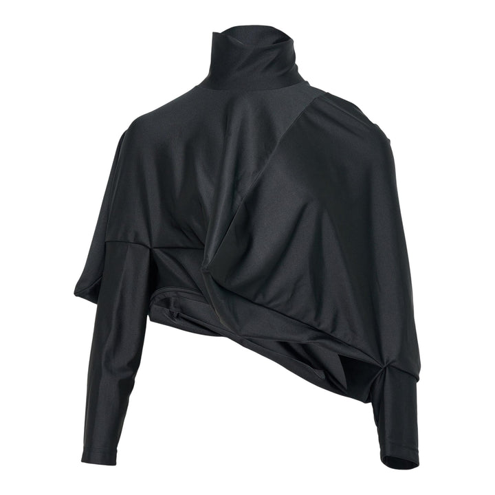 Club21 - Junya Watanabe - Polyester Polyurethane Tricot Tee - TEES - Black