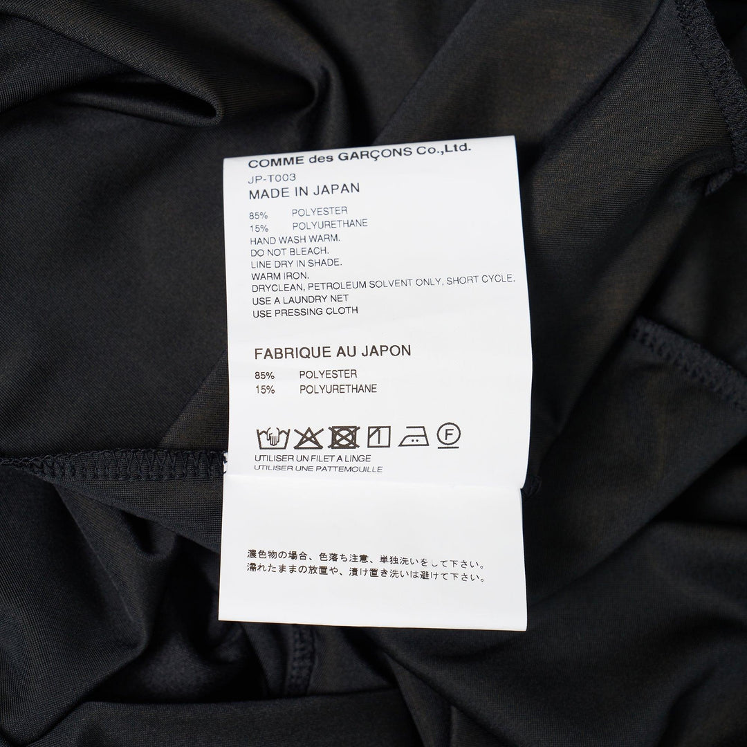 Club21 - Junya Watanabe - Polyester Polyurethane Tricot Tee - TEES - Black