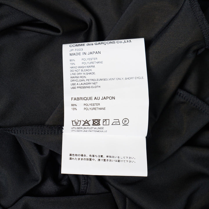 Club21 - Junya Watanabe - Polyester Polyurethane Tricot Tee - TEES - Black