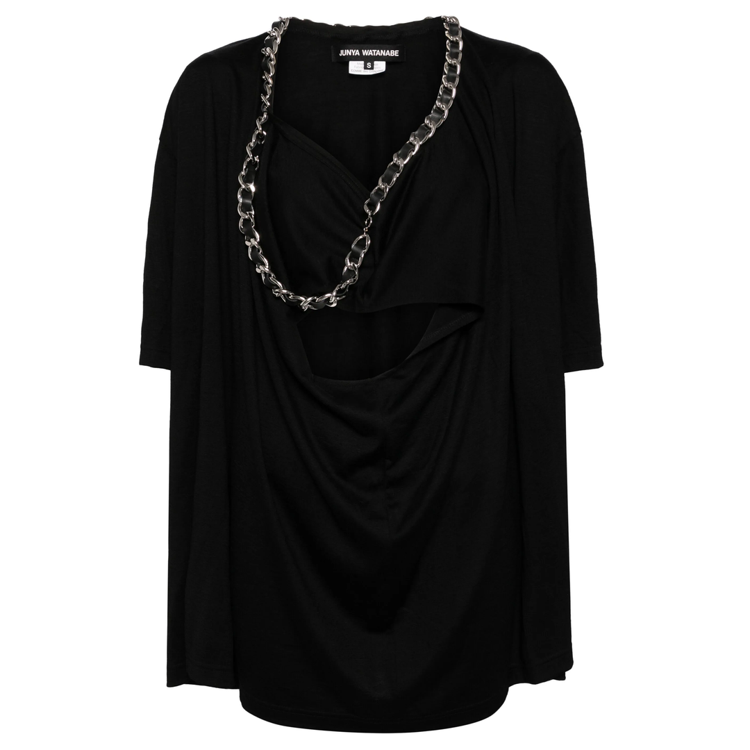 Junya_Watanabe_Wool_Jersey_T-Shirt_Black