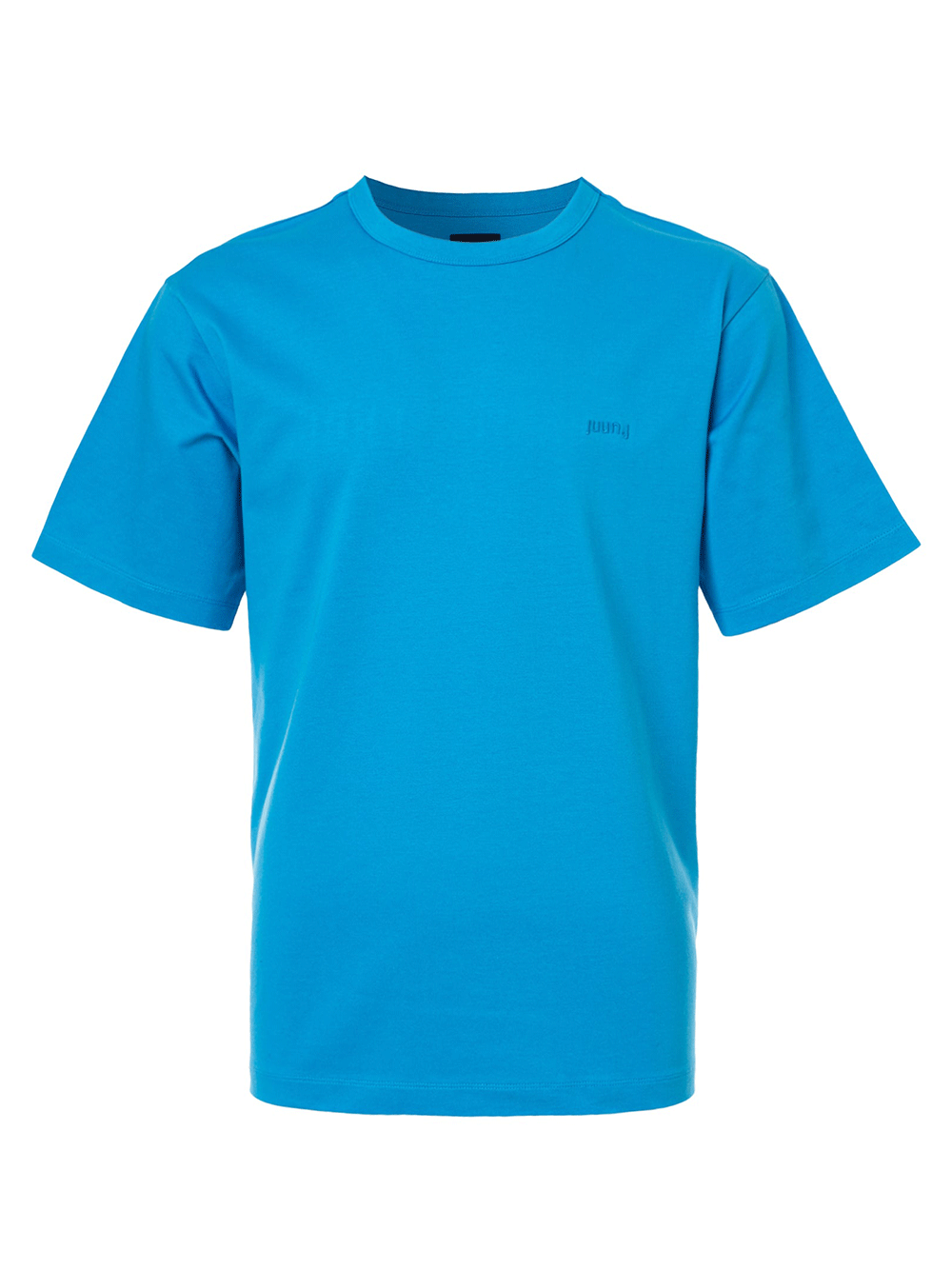 Juun.J-Loose-Fit-Short-Sleeve-T-Shirt-Blue-1