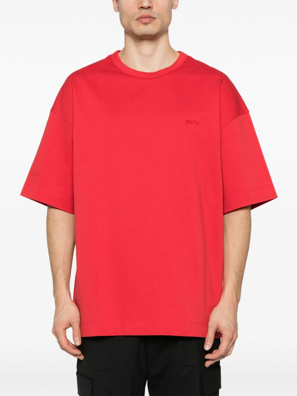 Juun.J-Semi-Over-Fit-Graphic-T-Shirt-Red-4