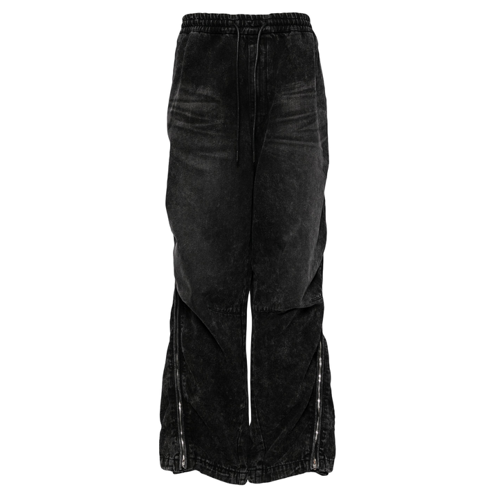 Juun.J_Full_Side-Zip_Destroyed_Denim_Pants_Black