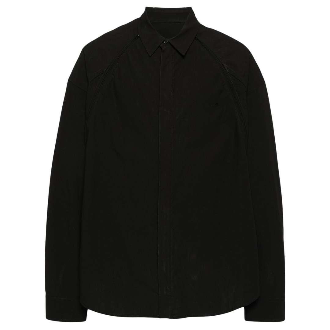 Juun.J_Sleeve_Detachable_Zip-Up_Shirt_Black