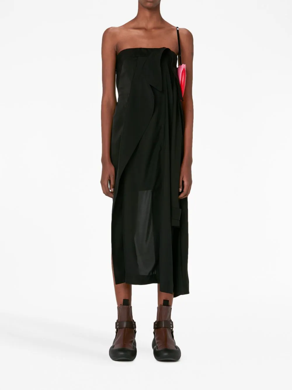 Jw-Anderson-Trench-Bandeau-Dress-Black-2