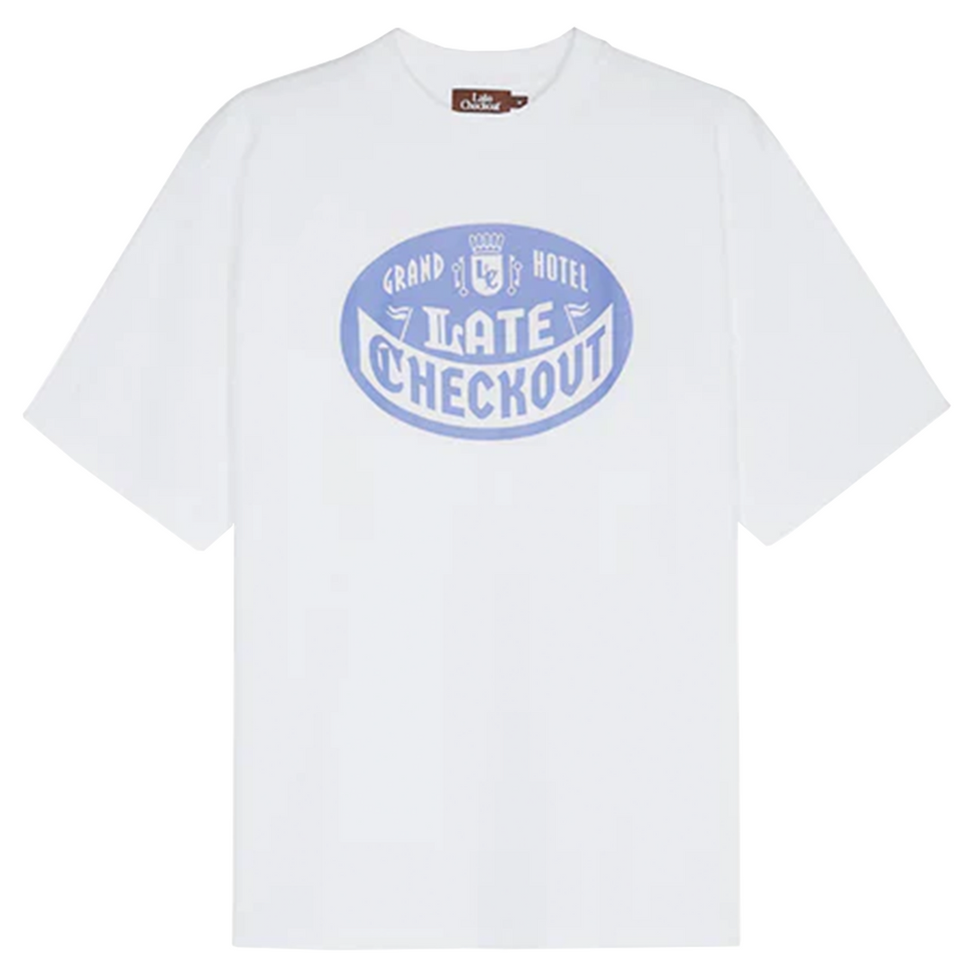 White Blue Badge Tee