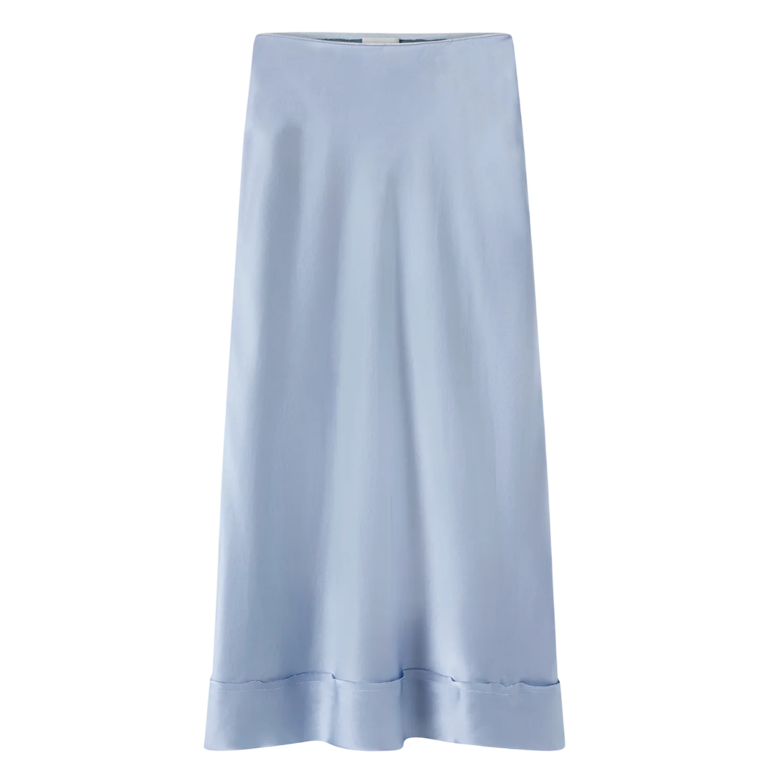 Lee_Mathews_Stella_Silk_Satin_Skirt_Blue