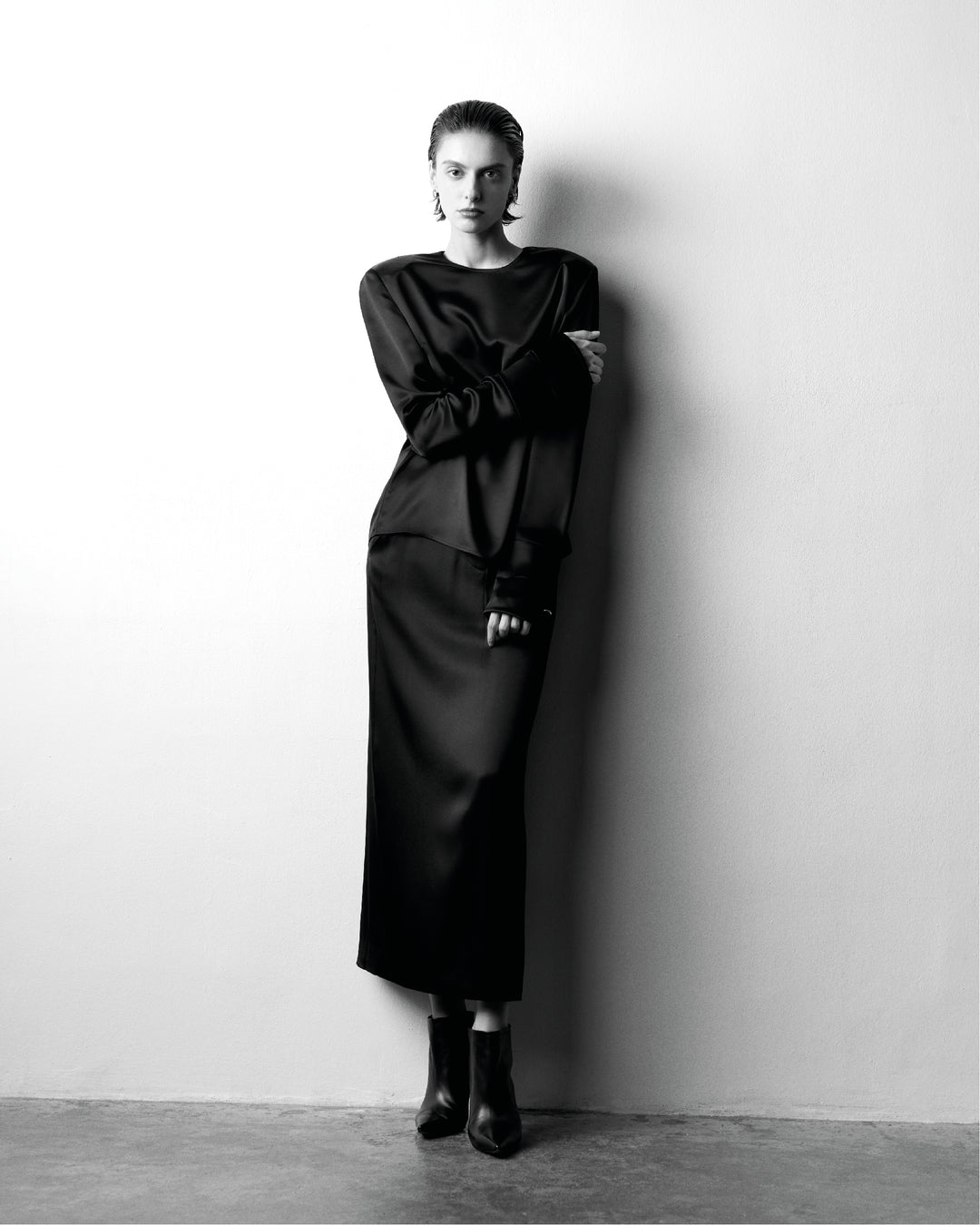 Blair Matte Acetate Mix Skirt