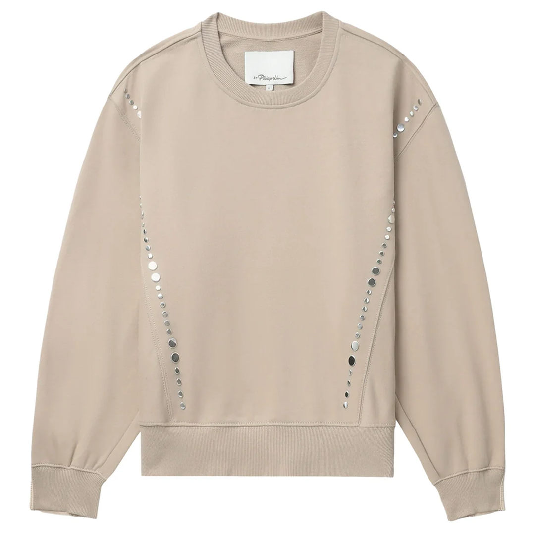 Long Sleeve Studded Sweatshirt