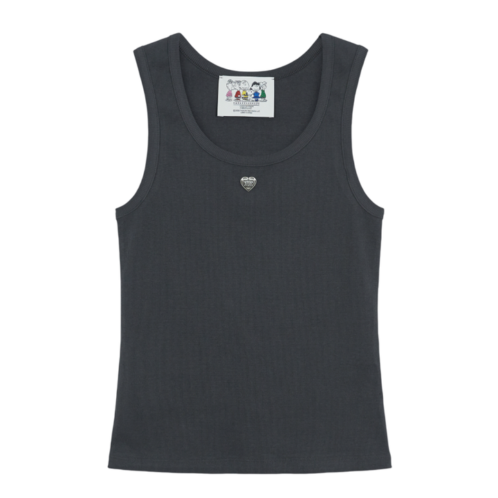 Heart Pendant Sleeveless T-Shirt