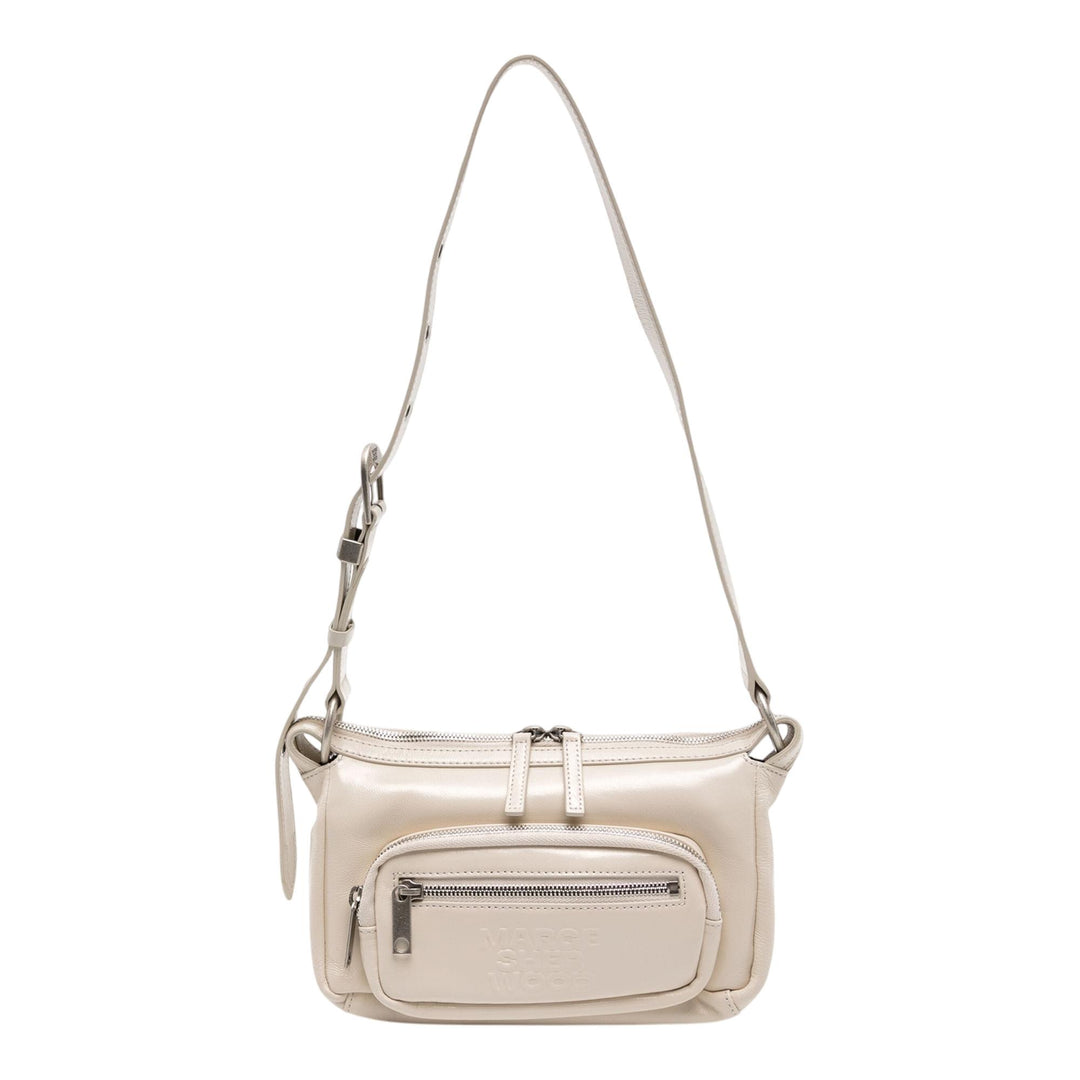 Club21 - MARGESHERWOOD - Outpocket Hobo Mini - HANDBAGS - White