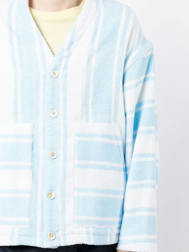 MASTERMIND-Striped-Pile-Cardigan-Light-Blue-5