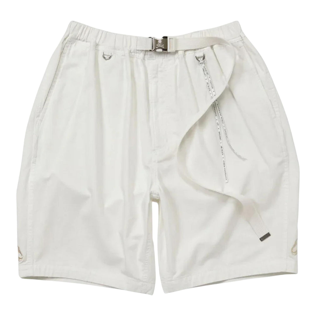 Club21 - MASTERMIND - Belted Easy Denim Shorts - SHORTS - White