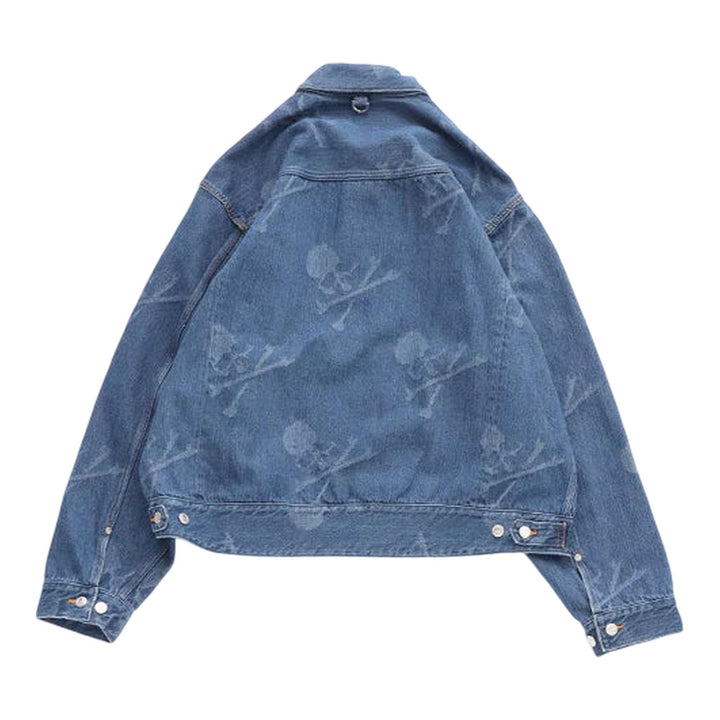 Club21 - MASTERMIND - Monogram Denim Jacket - BLOUSON - Indigo