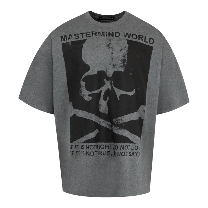 Club21 - MASTERMIND - Oversized Fit Poster Short Sleeve Tee - TEES - Grey