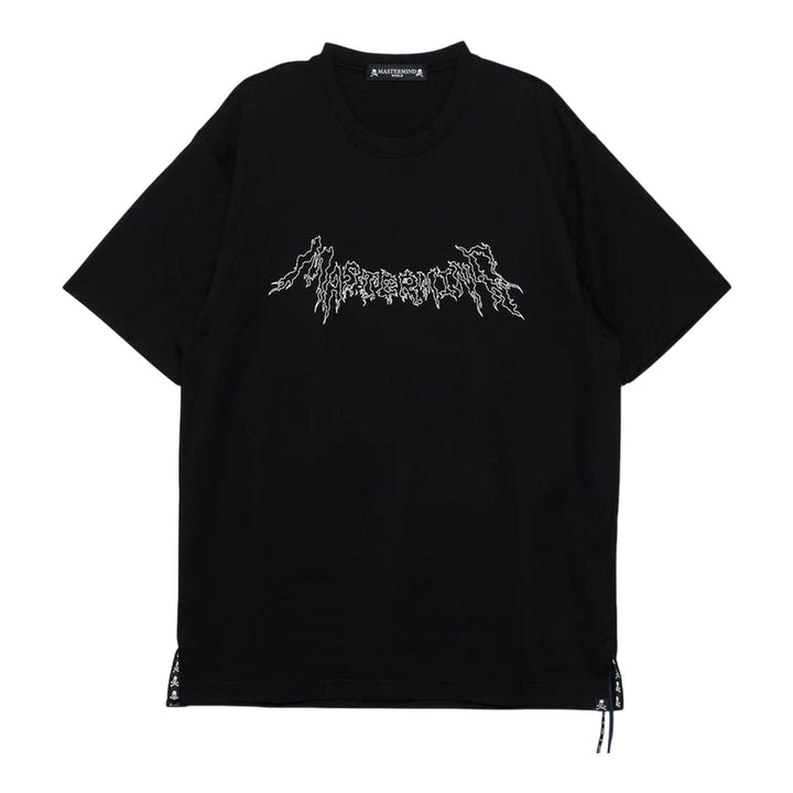 Club21 - MASTERMIND - Regular Fit Glassbeaded Short Sleeve Tee - TEES - Black