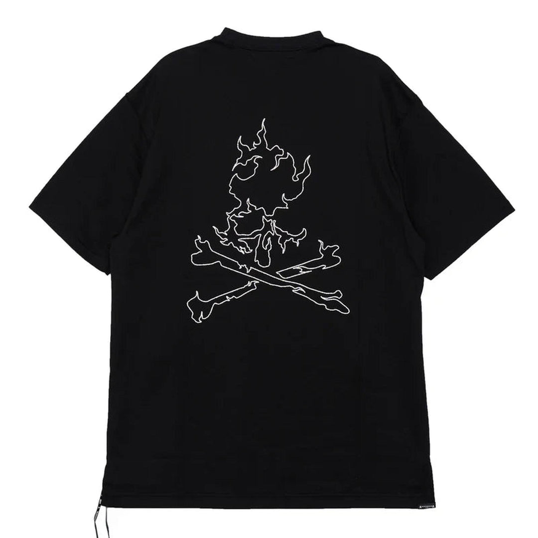 Club21 - MASTERMIND - Regular Fit Glassbeaded Short Sleeve Tee - TEES - Black