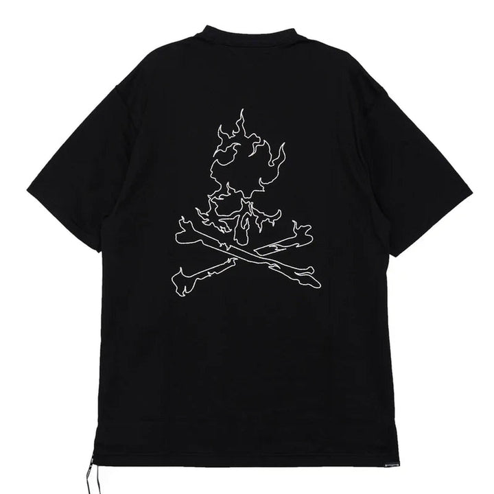 Club21 - MASTERMIND - Regular Fit Glassbeaded Short Sleeve Tee - TEES - Black