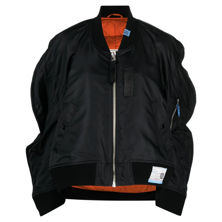 Circle Pattern Heavy Nylon Jacket