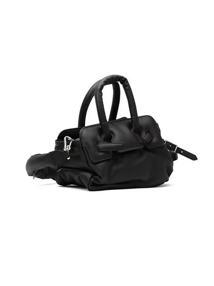 MIHARA-YASUHIRO-Puffer-Bag-Black-2