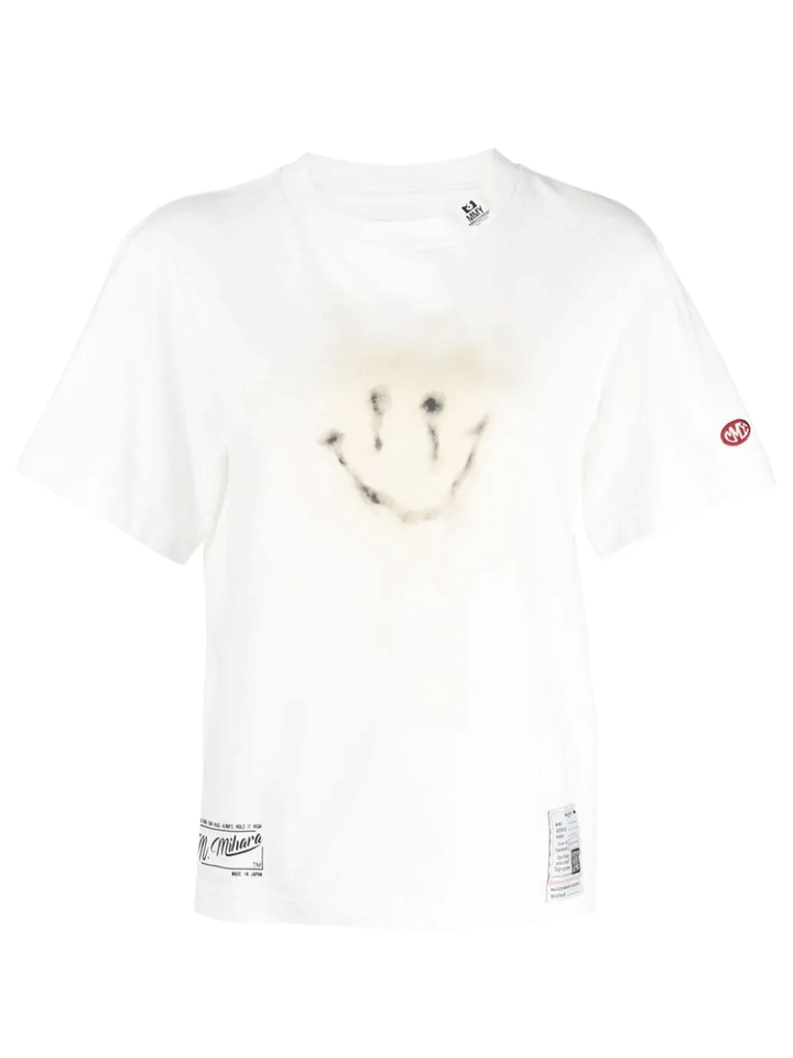 MIHARA-YASUHIRO-Smilyface-Print-Tee-White-1