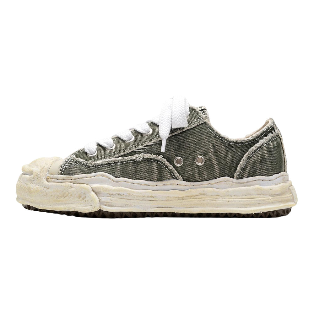Club21 - MIHARA YASUHIRO - HANK Original Sole Bleach-Wash Denim Canvas Low-Top Sneaker - SNEAKERS - Grey