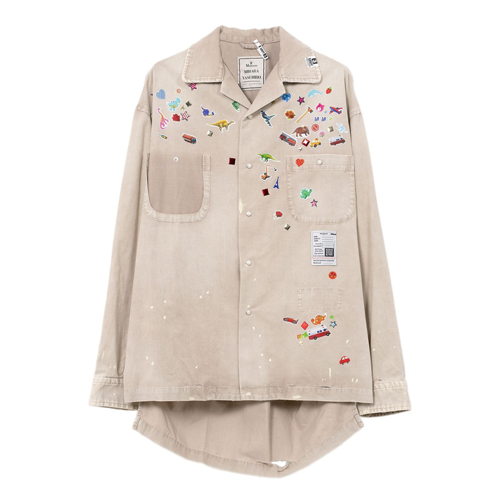 Light Corduroy Shirts With Sticker