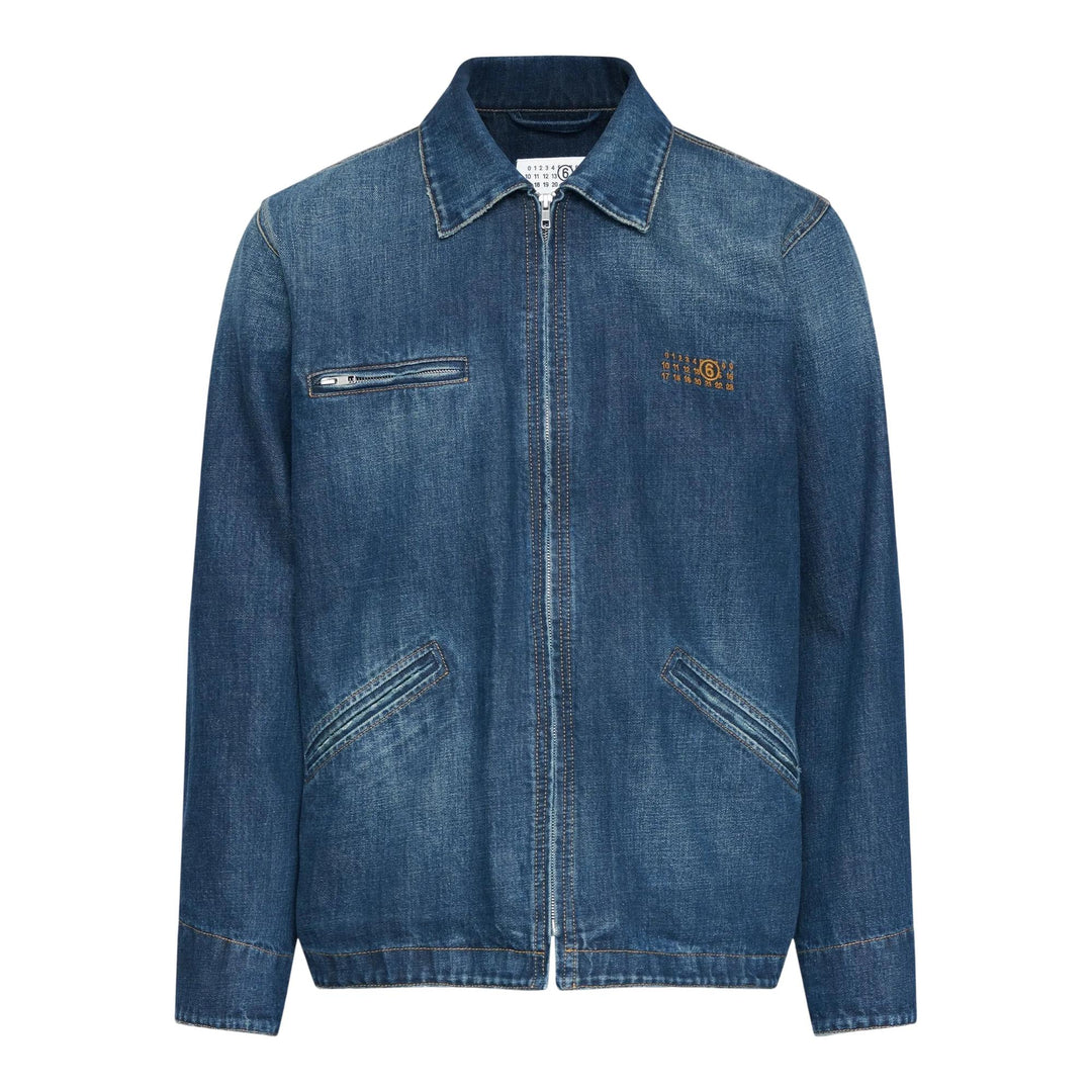 Club21 - MM6 - Sports Jacket Blue Denim - JACKETS - Denim