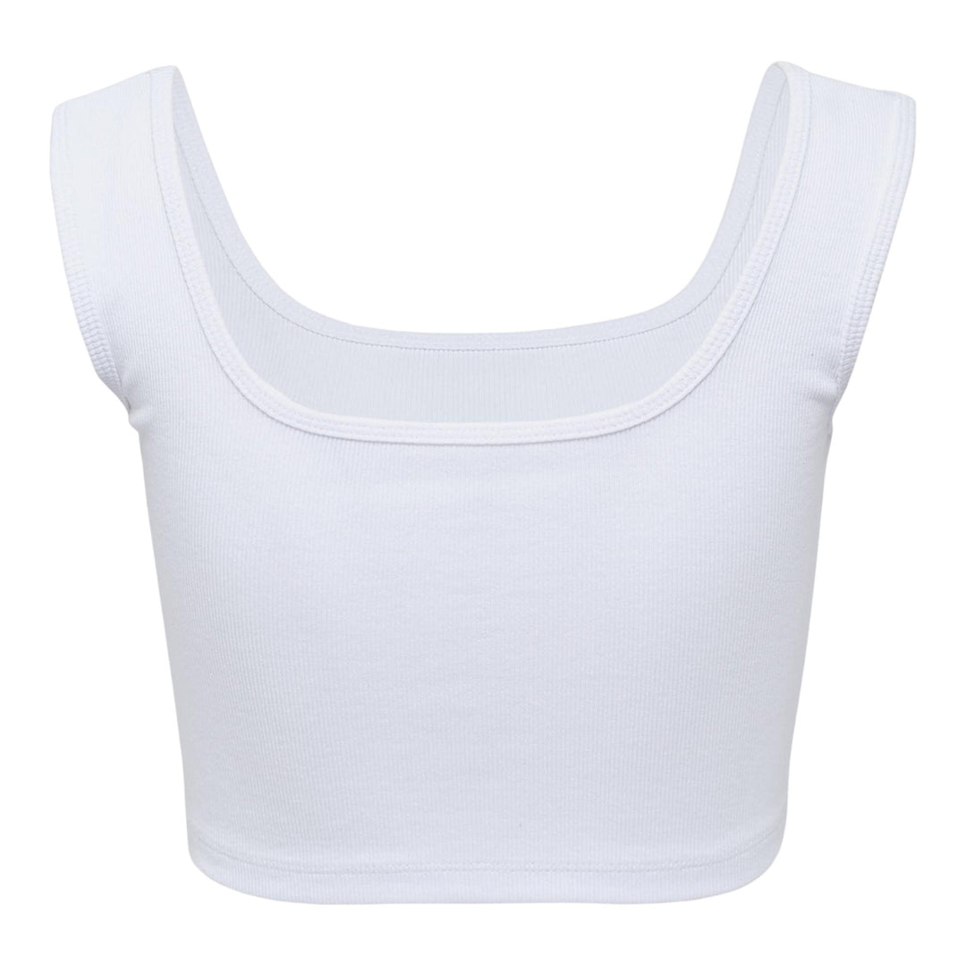 Club21 - MMAM - Mmam Logo Cropped Tank Top - WOVEN TOPS - White