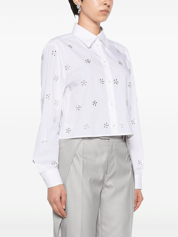 MSGM-Allover-Rhinestones-Cropped-Shirt-White-3