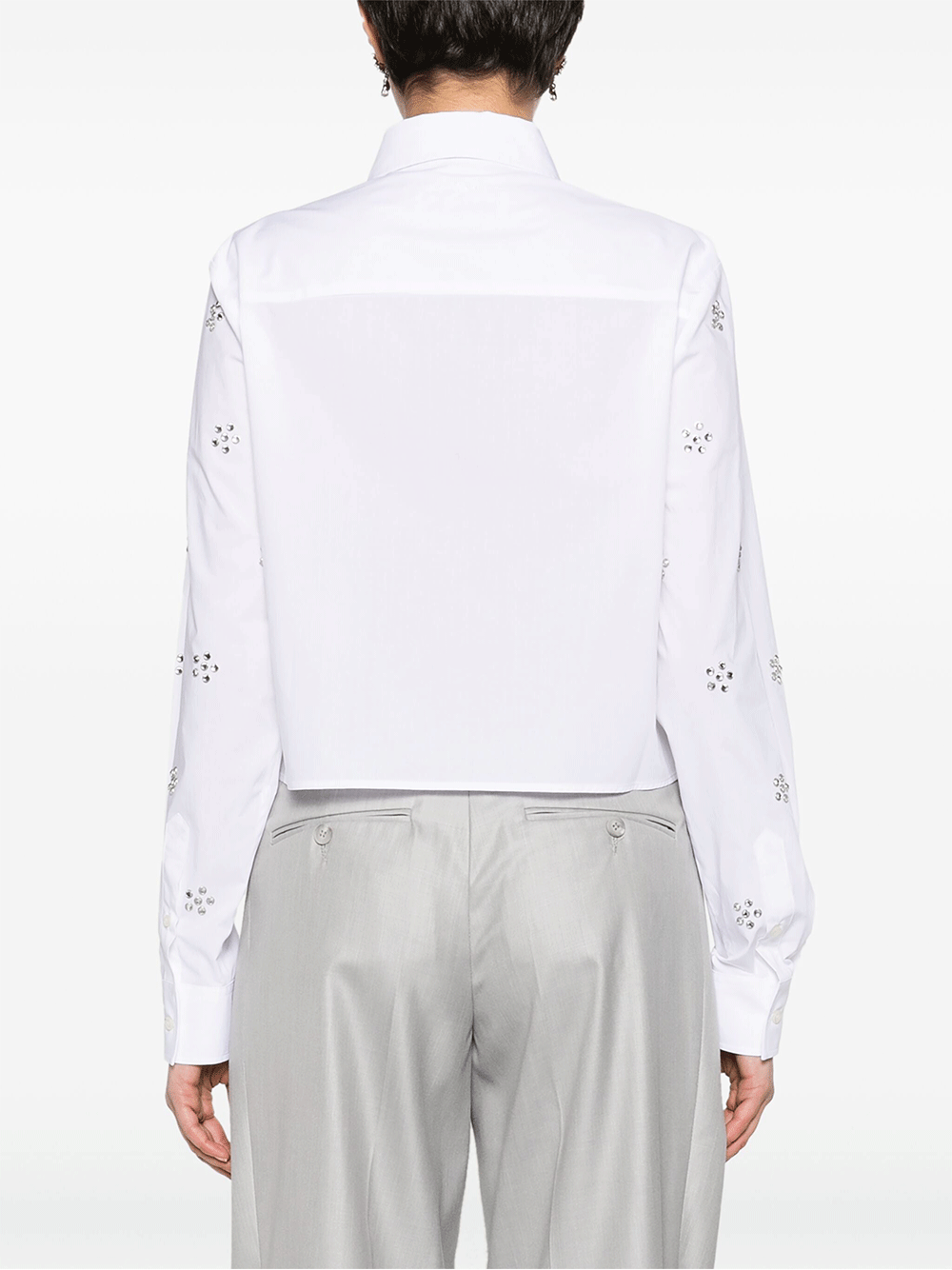 MSGM-Allover-Rhinestones-Cropped-Shirt-White-4