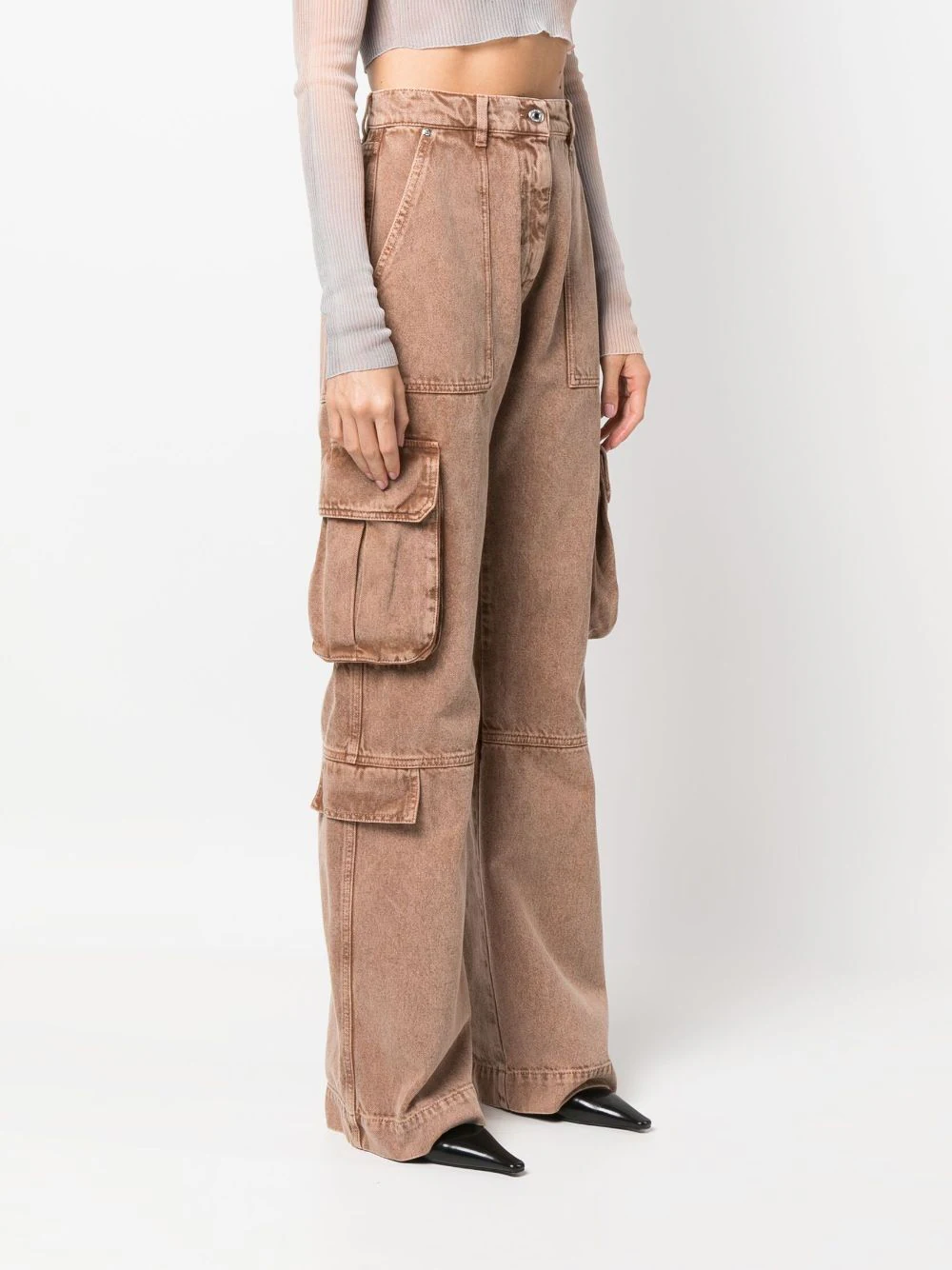 MSGM-Beige-Cargo-Pants-Beige-3