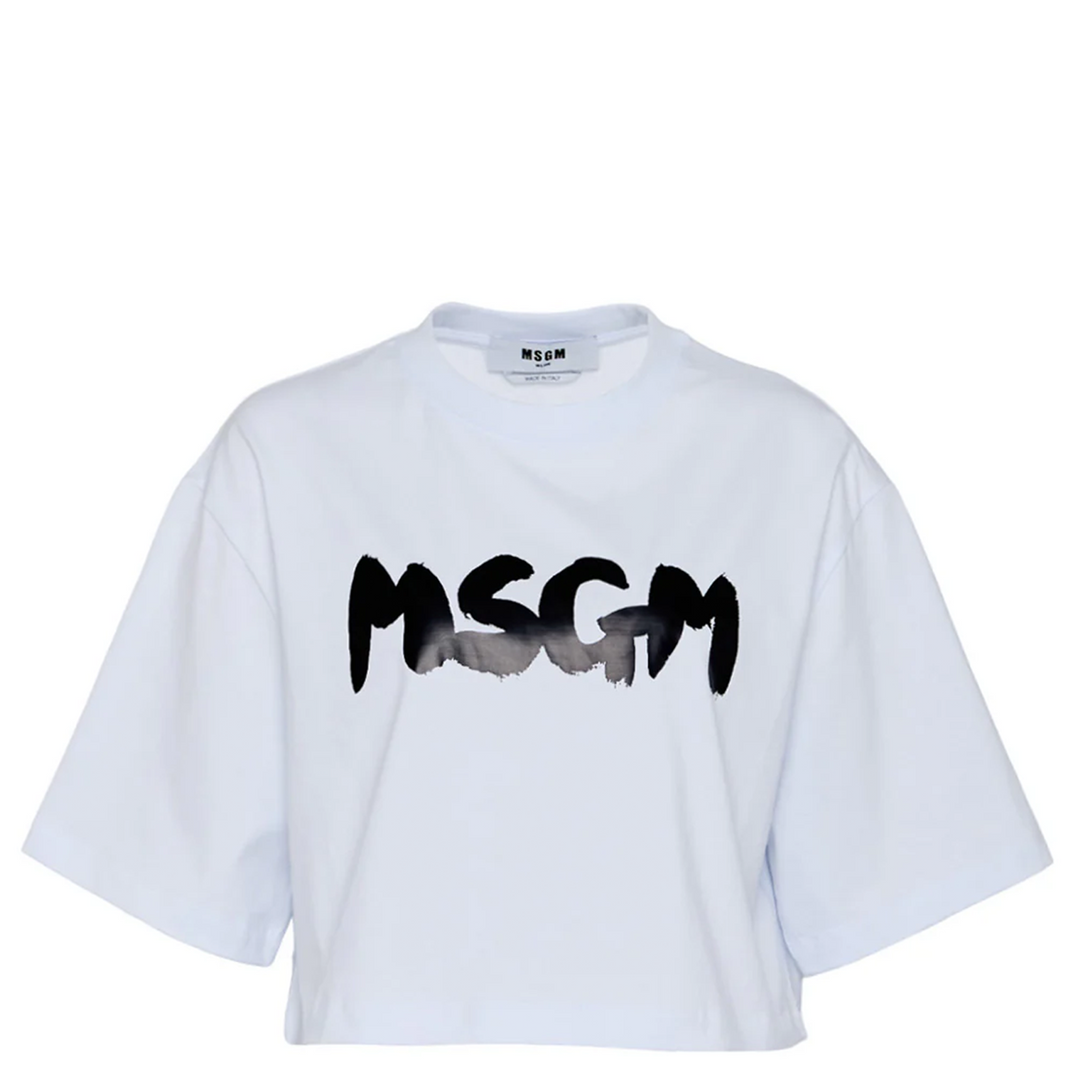 Brushstroke Logo Cropped Tee